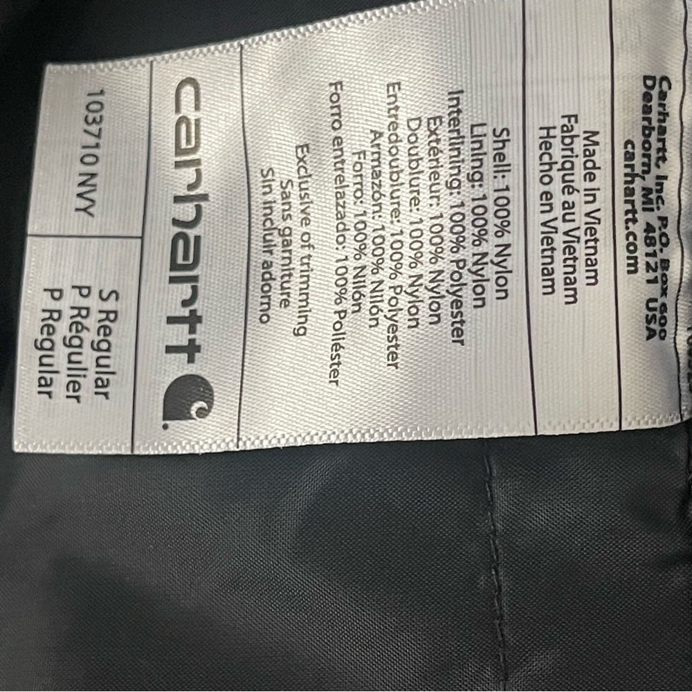 Carhartt Insulated Men’sWaterproof Shoreline Storm Defender Pants in blue Small. - Picture 5 of 12